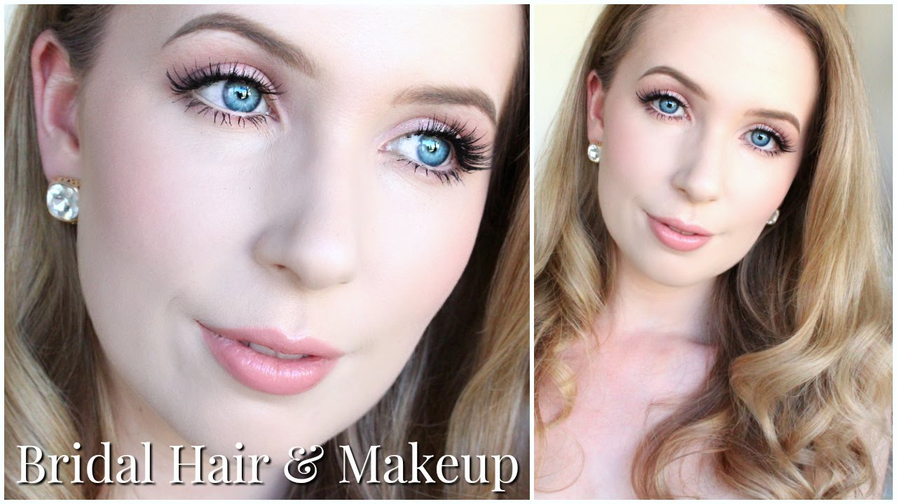 Makeup For Blue Eyes Blonde Hair Bridal Hair Makeup For Very Pale Skin Blue Eyes Youtube
