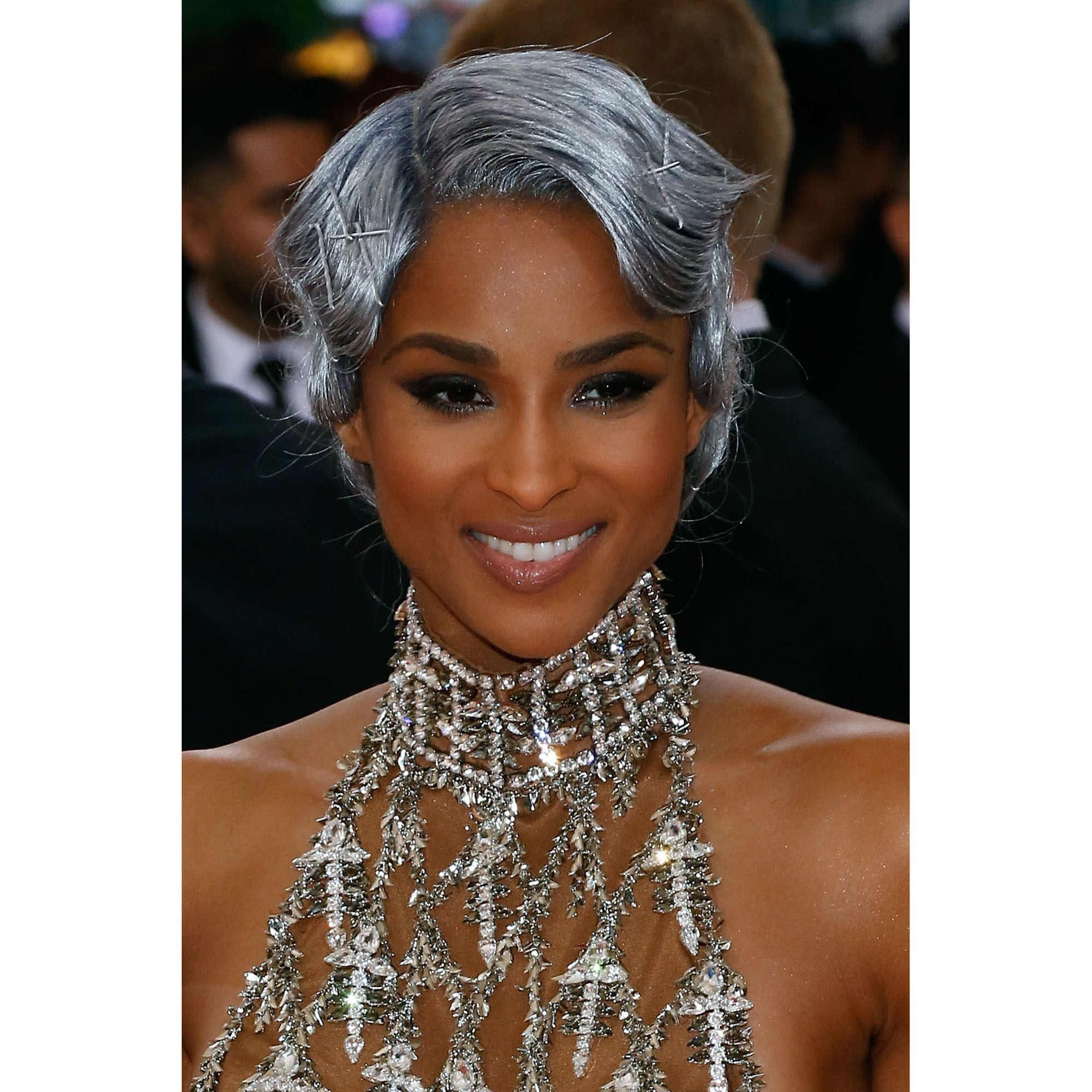 Makeup For Grey Hair And Green Eyes The Gray Hair Trend 32 Instagram Worthy Gray Ombr Hairstyles Allure
