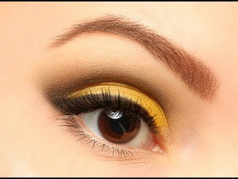 Makeup For Yellow Eyes Summer Smoky Make Up Yellow Black Eyes Youtube