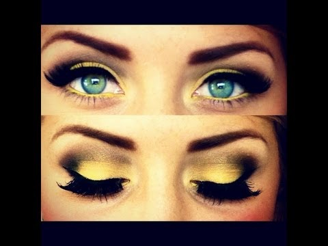 Makeup For Yellow Eyes Summer Yellow Eyes Makeup Tutorial Youtube