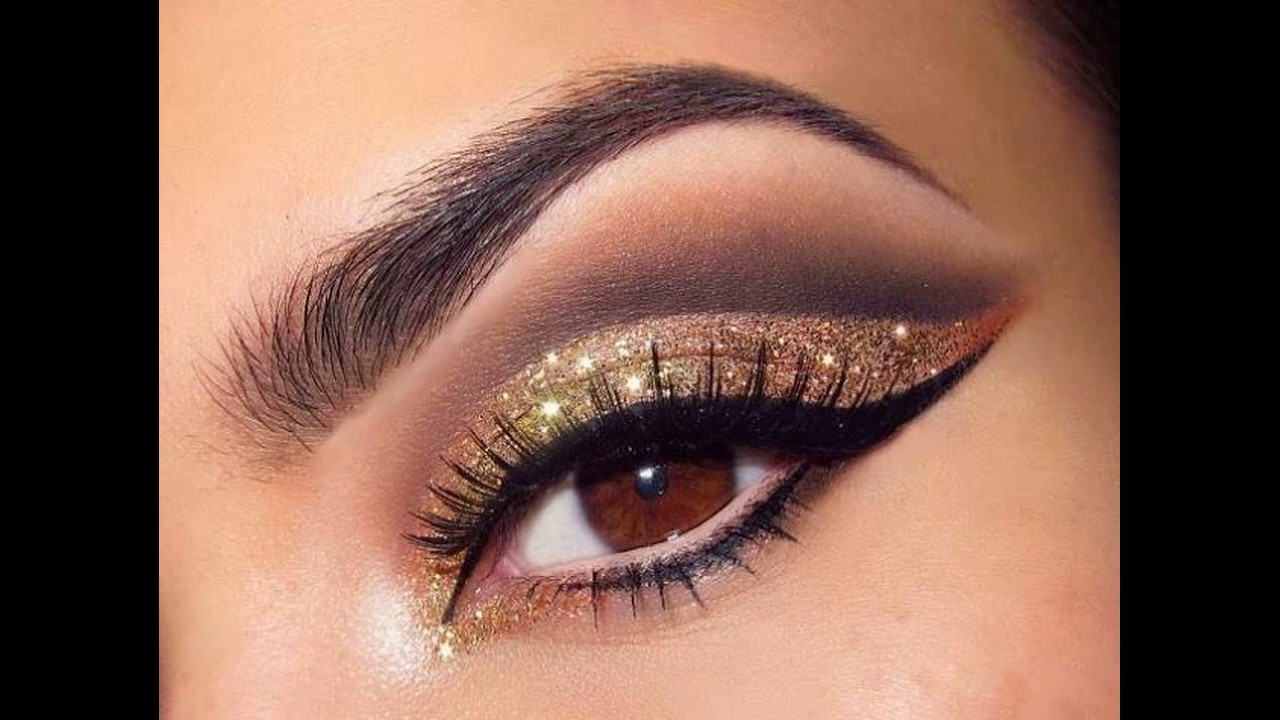 Makeup Tips For Hazel Eyes Black And Gold Glitter Eye Makeup For Hazel Eyes Pop How To Make At