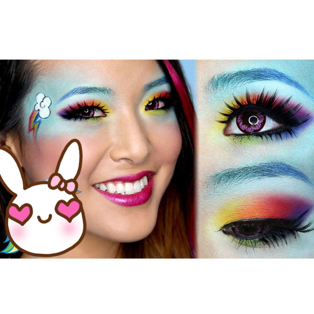 Mermaid Eye Makeup Rainbow Bright Mermaid Eye Makeup Powder Eye Shadow Rainbow Colors
