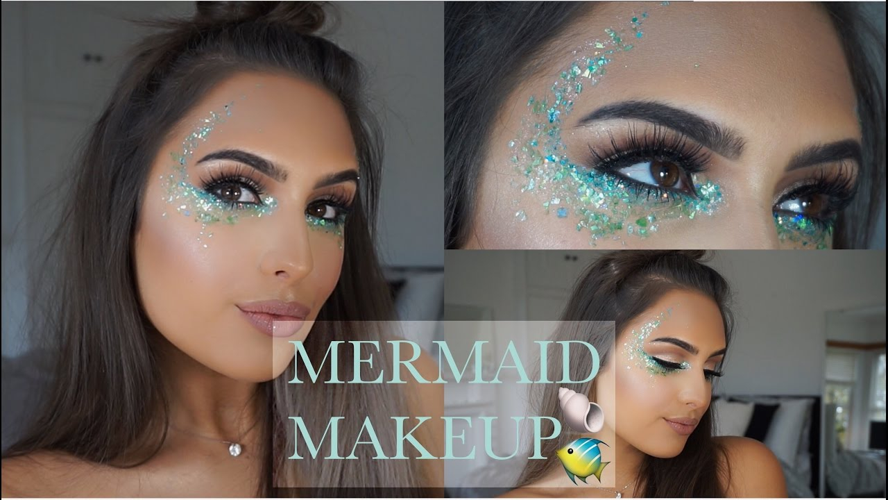 Mermaid Eye Makeup Tutorial Mermaid Makeup Tutorial Youtube
