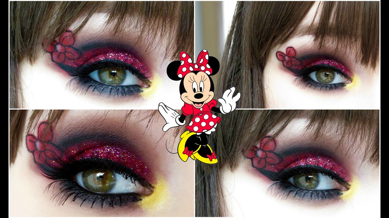 Minnie Mouse Eye Makeup Minnie Mouse Makeup Tutorial Youtube