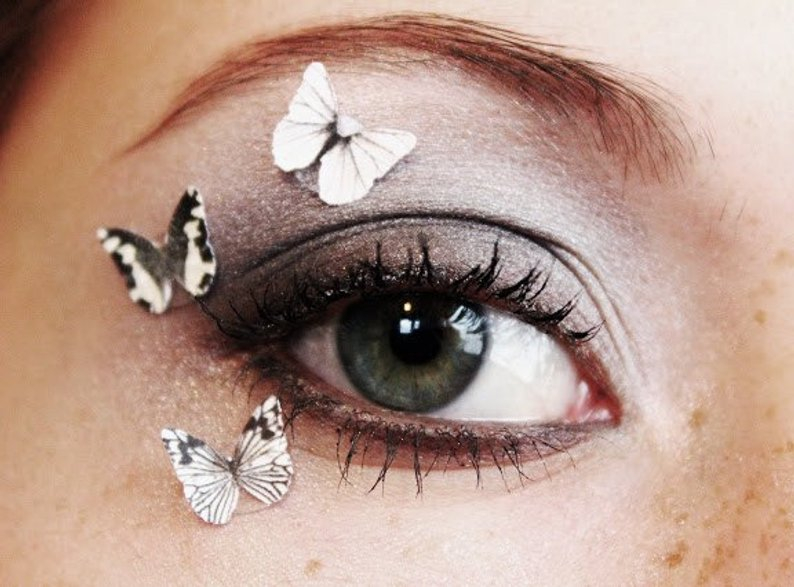 Monarch Butterfly Eye Makeup 3pcs Butterfly Eye Makeup Stickers Beauty Product Accessory Etsy