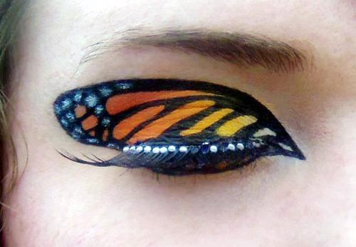 Monarch Butterfly Eye Makeup Image About Makeup In Lt3 Hannah On We Heart It