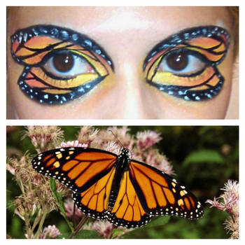 Monarch Butterfly Eye Makeup Monarch Butterfly Eyeshadow Klrainbow On Deviantart