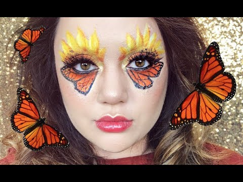 Monarch Butterfly Eye Makeup Monarch Butterfly Makeup Look May Favs 2018 Youtube