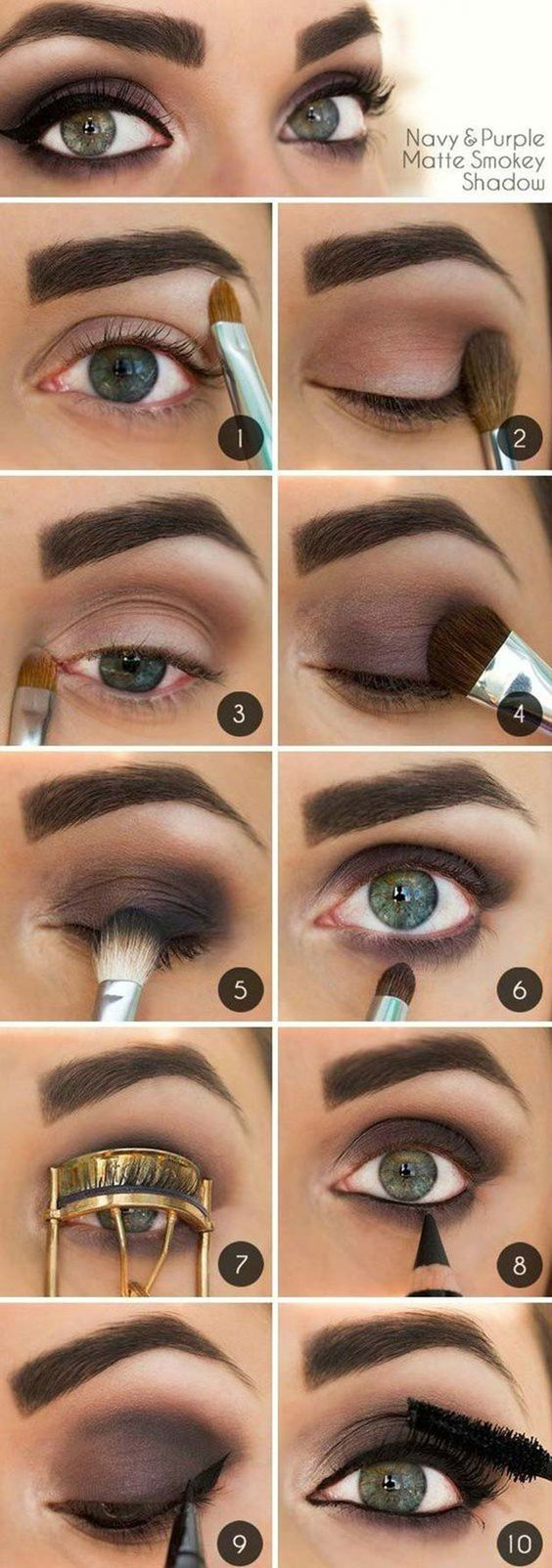 Navy Blue Eye Makeup 10 Step Step Makeup Tutorials For Green Eyes Her Style Code