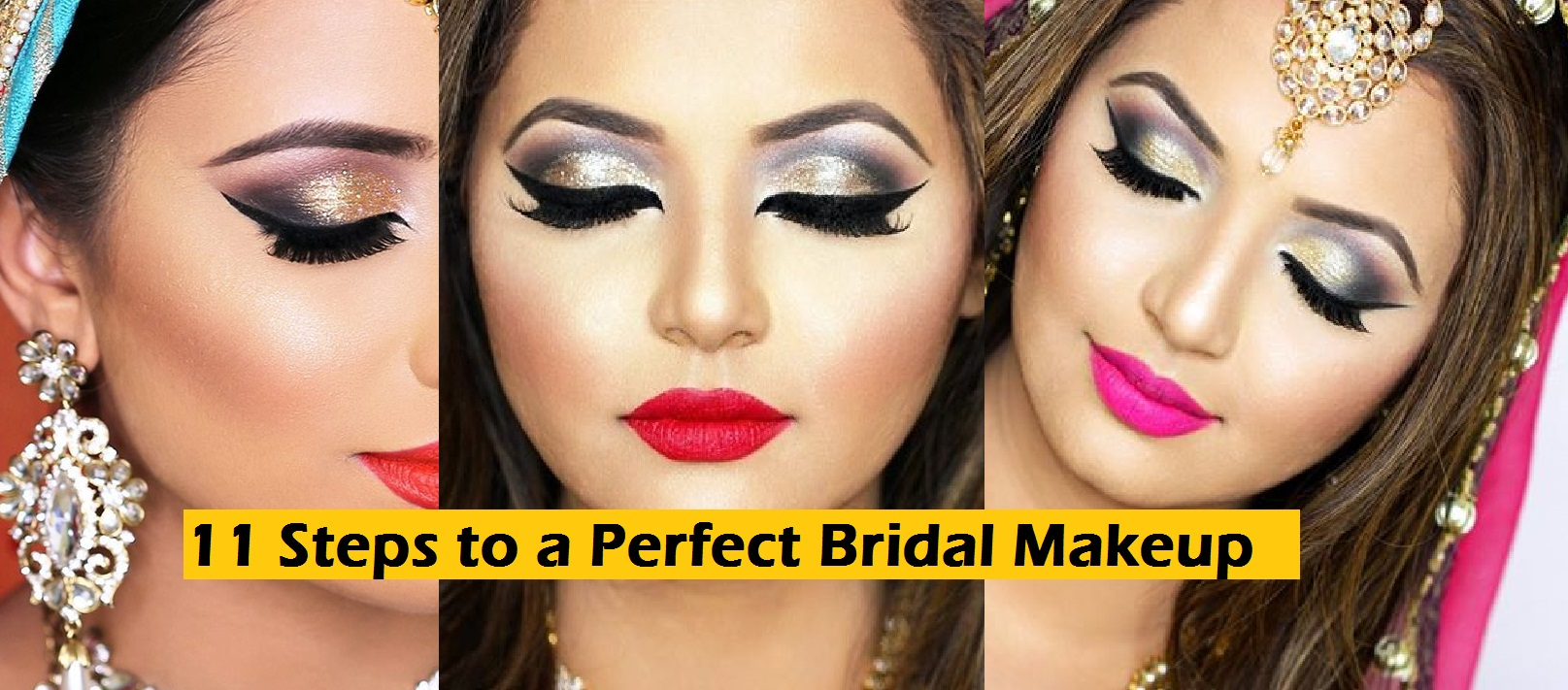 Pakistani Eye Makeup Step By Step 11 Steps To Perfect Bridal Wedding Makeup Tutorial
