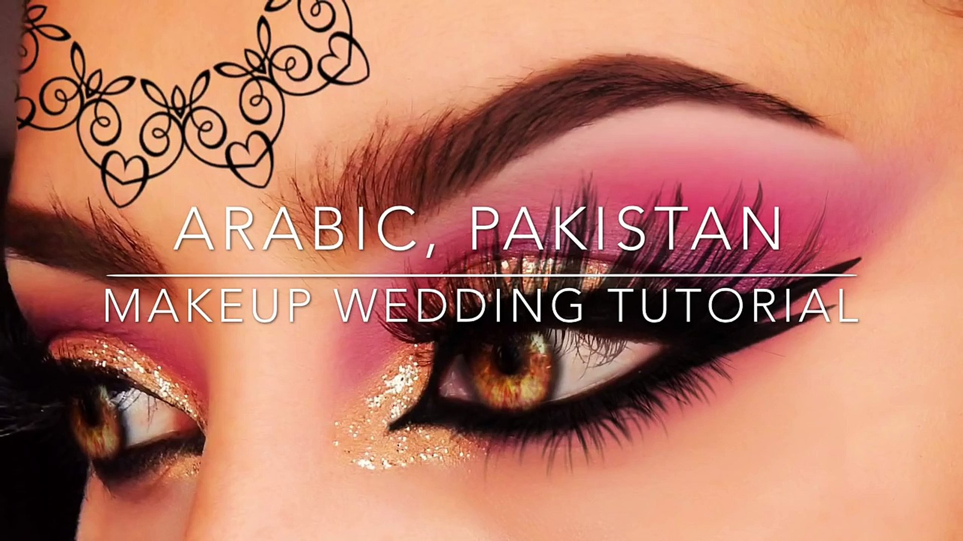 Pakistani Eye Makeup Step By Step Arabic Pakistan Wedding Makeup Tutorial Golden Marsala Purple