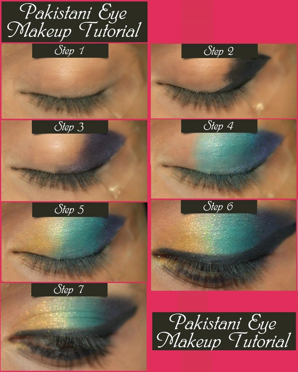 Pakistani Eye Makeup Step By Step Best Pakistani Eye Shades Eye Makeup Tutorial 2014