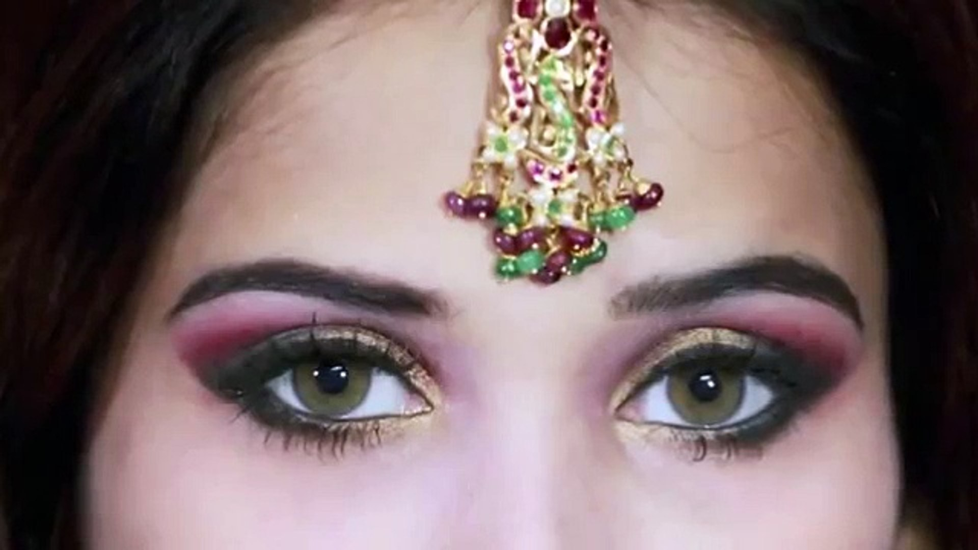 Pakistani Eye Makeup Step By Step Pakistani Indian Bridal Makeup Gold Eye Makeup For Indian Wedding