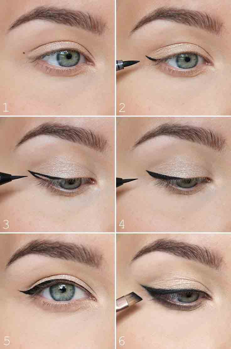 Pakistani Eye Makeup Step By Step Simple Steps For Natural Makeup Apply Thin Eyeliner Fashioneven