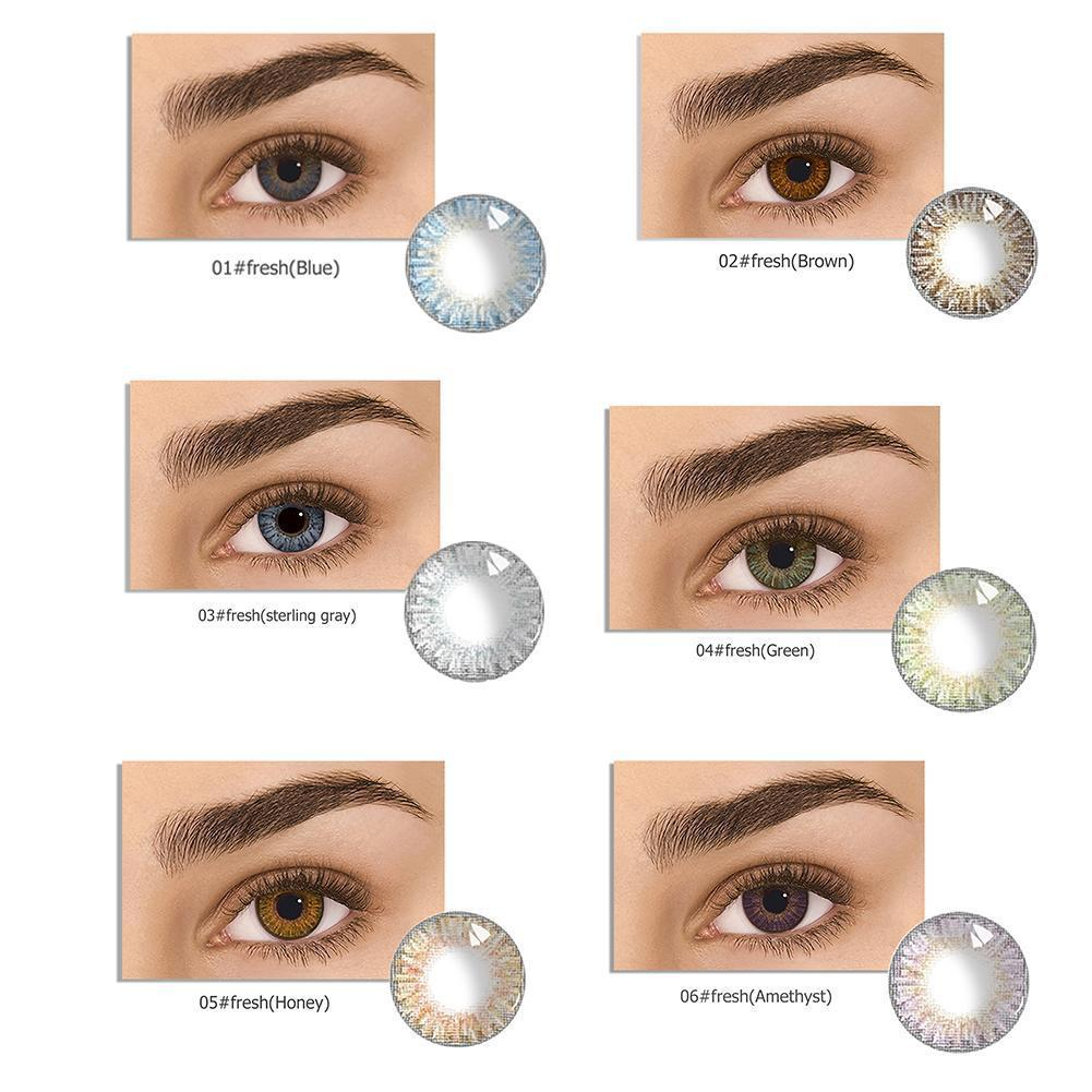 Party Eye Makeup Natural Plain Glass Contact Lenses Eyewear Party Eye Beauty Makeup