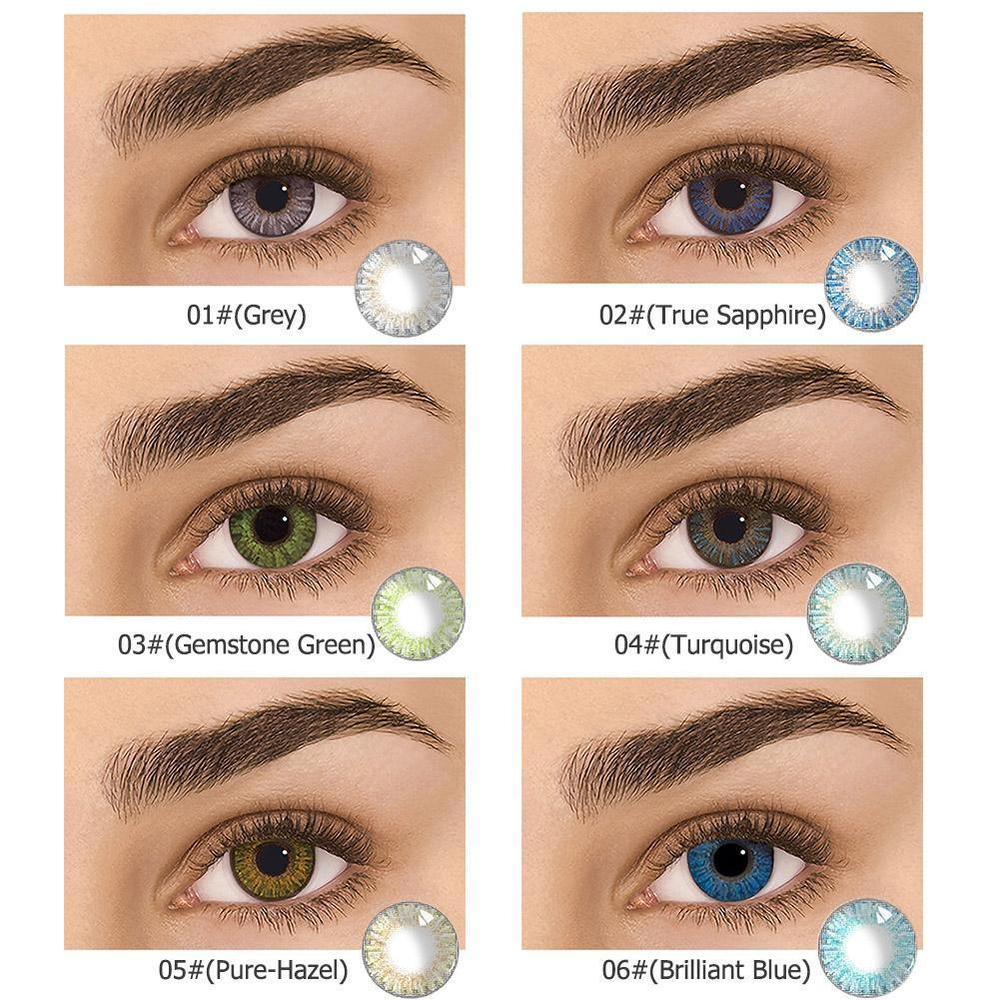 Party Eye Makeup Natural Plain Glass Contact Lenses Women Party Eye Beauty Makeup