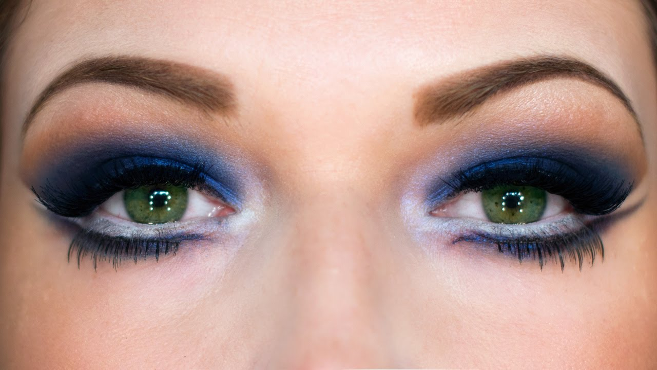 Party Makeup For Blue Eyes Midnight Blue Eyes New Years Party Makeup Youtube