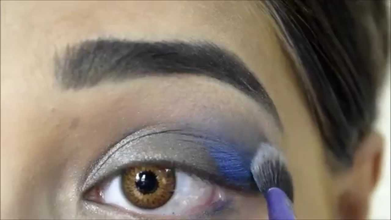 Party Makeup For Blue Eyes Party Makeup Grey And Blue Eye Makeup Tutorial Youtube