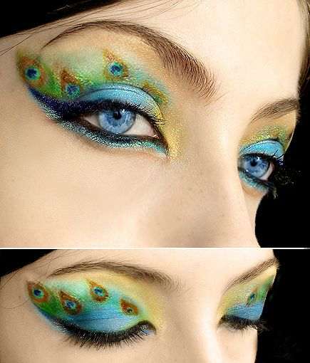 Peacock Inspired Eye Makeup 15 Amazing Peacock Inspired Eye Makeup Looks For 2014 Pretty Designs