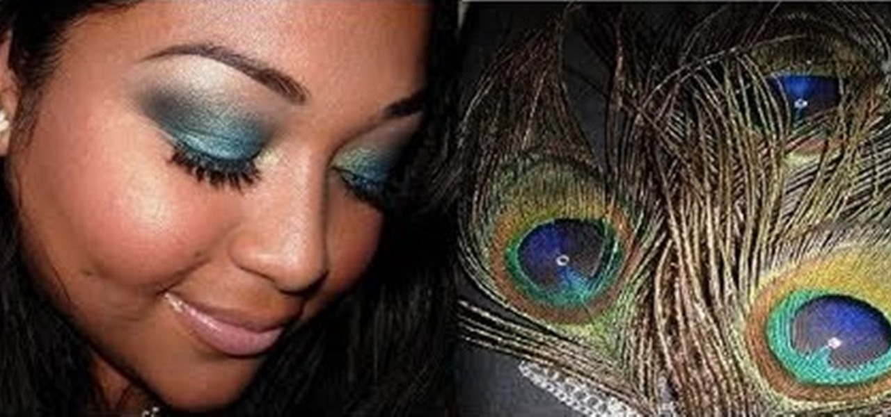 Peacock Inspired Eye Makeup How To Create A Teal Blue Peacock Inspired Eye Makeup Look Makeup