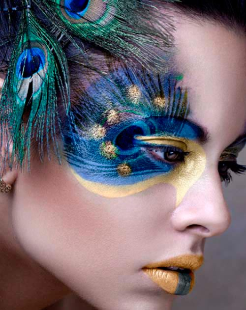 Peacock Inspired Eye Makeup Lovely Peacock Inspired Makeup Ideas Hairstyles Nail Art Beauty