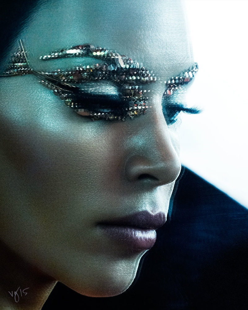 Photoshoot Eye Makeup Kim Kardashian For Violet Grey Beauty Photoshoot Fashion Gone Rogue