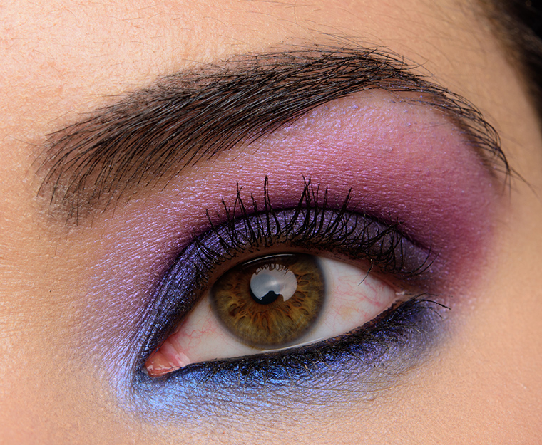 Purple Black Eye Makeup A Smoky Black Eye With Pink Blue Accents Using Urban Decay