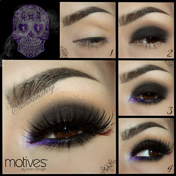 Purple Black Eye Makeup Edgy Black Eye Makeup I Love Cute Makeup