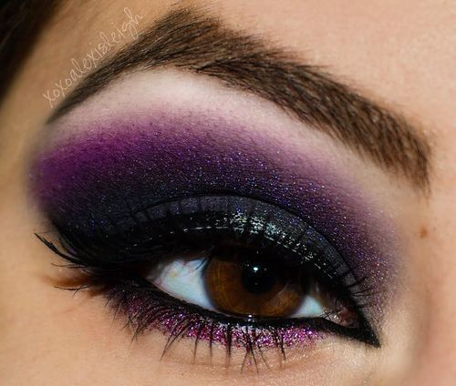 Purple Black Eye Makeup Kellies Makeup Page