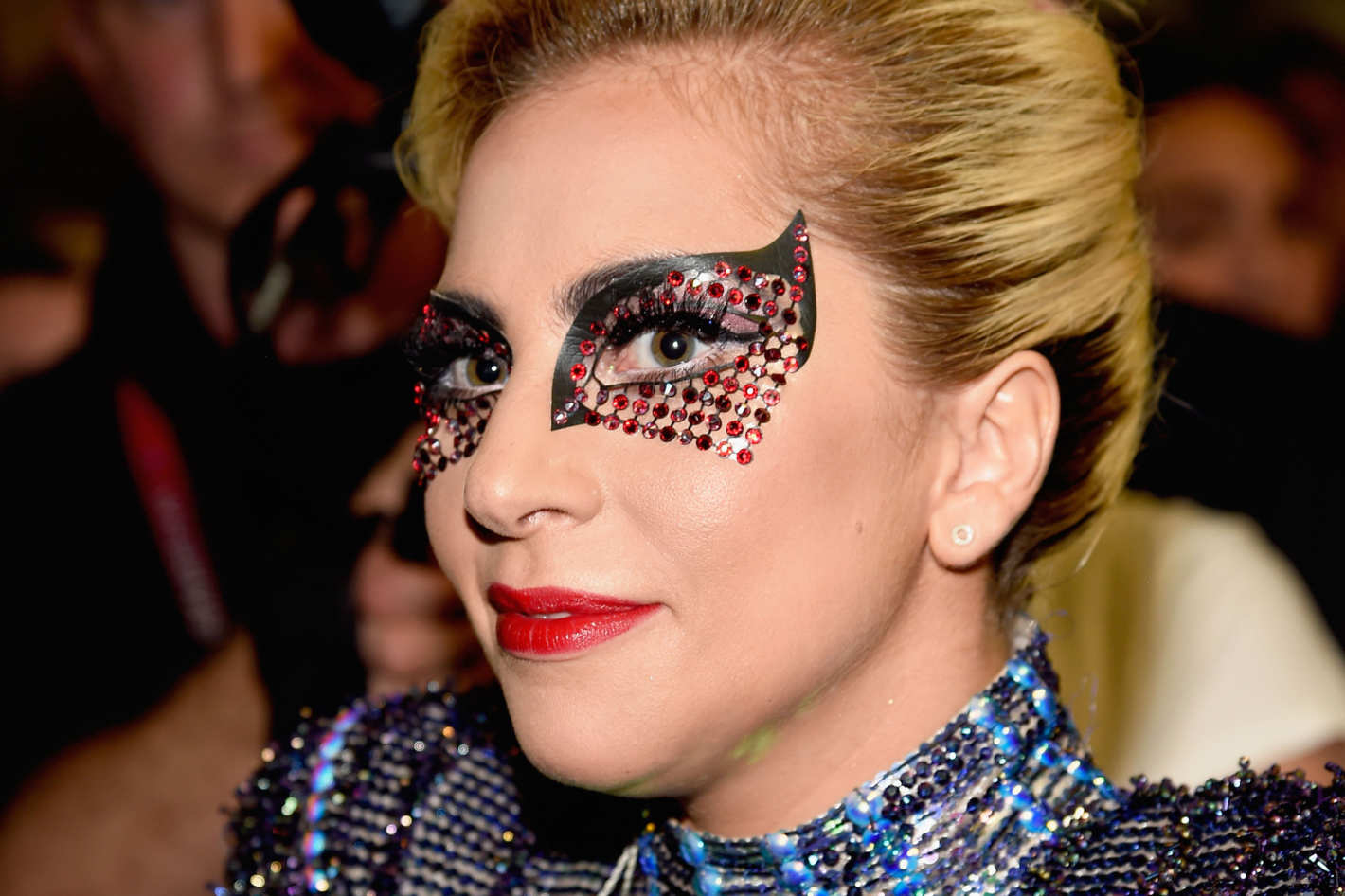 Rhinestones For Eyes Makeup The 23 Makeup Products From Lady Gagas Super Bowl Look