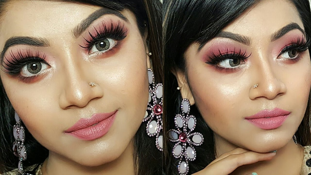 Shimmery Eye Makeup Pink Shimmery Eye Makeup Tutorial Wedding Guestparty Makeup