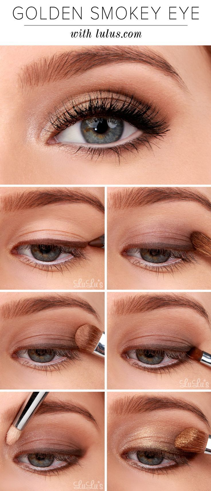 Smokey Eye Makeup Pictures Golden Smokey Eye Makeup Tutorial Pictures Photos And Images For