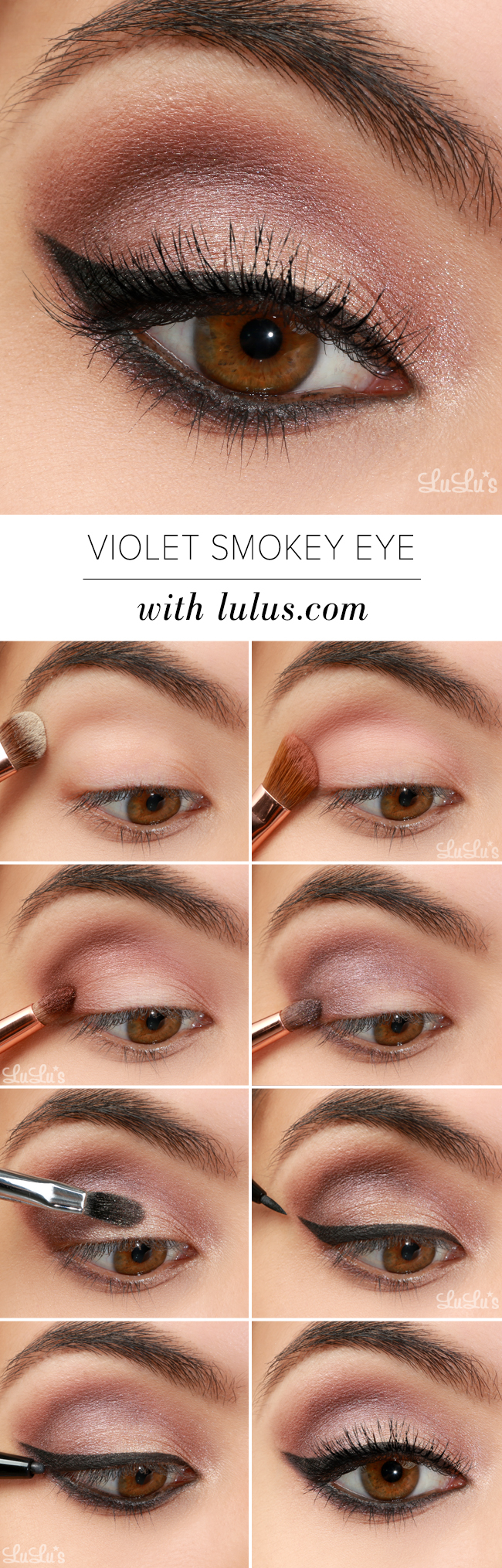 Smokey Eye Makeup Tutorial Lulus How To Violet Smokey Eye Makeup Tutorial Lulus Fashion Blog