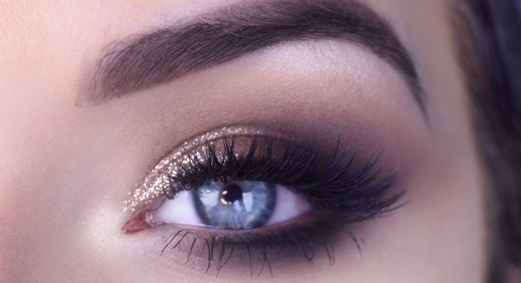 Smokey Eye Prom Makeup Easy Prom Eye Makeup Tutorial Bronze Glitter Smokey Eye