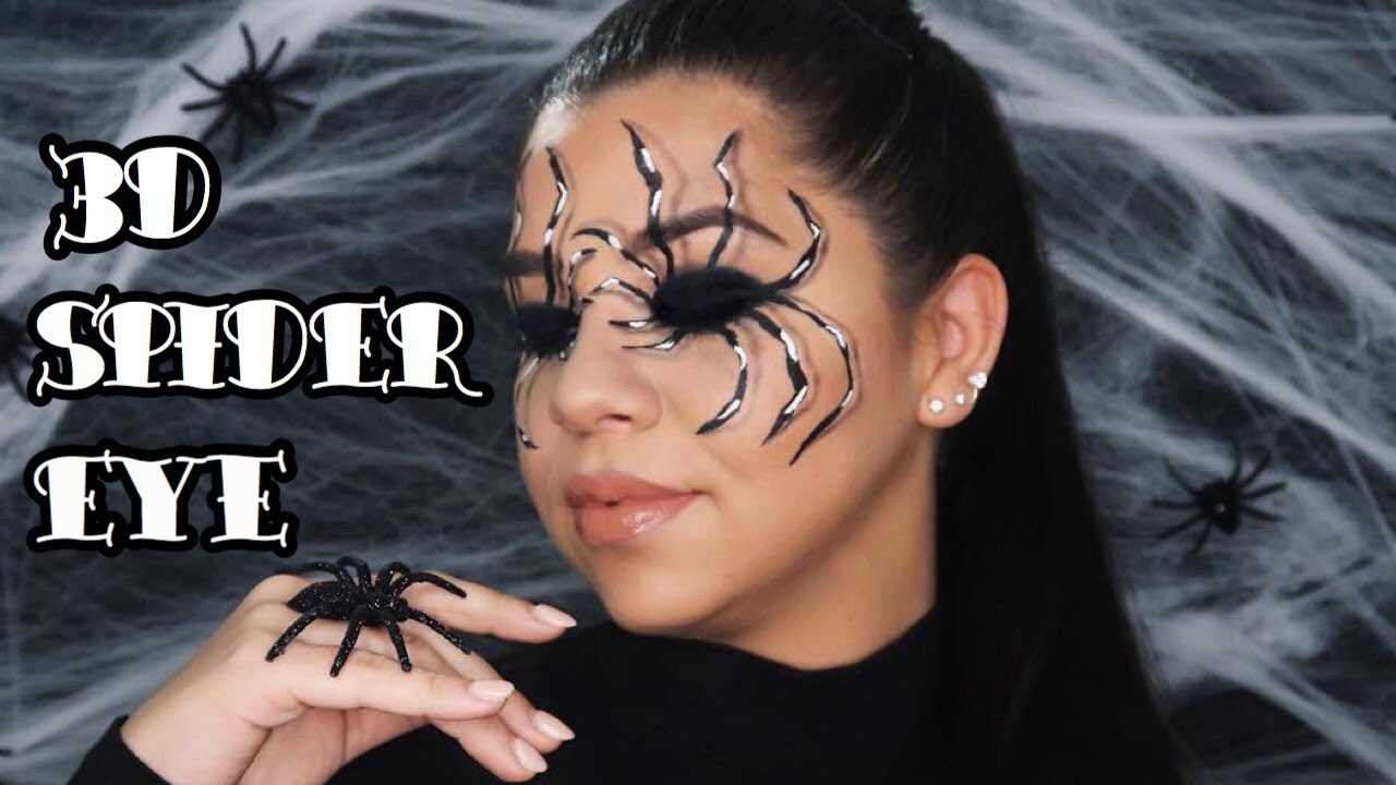 Spider Eye Makeup 3d Spider Eye Halloween Makeup Tutorial Youtube