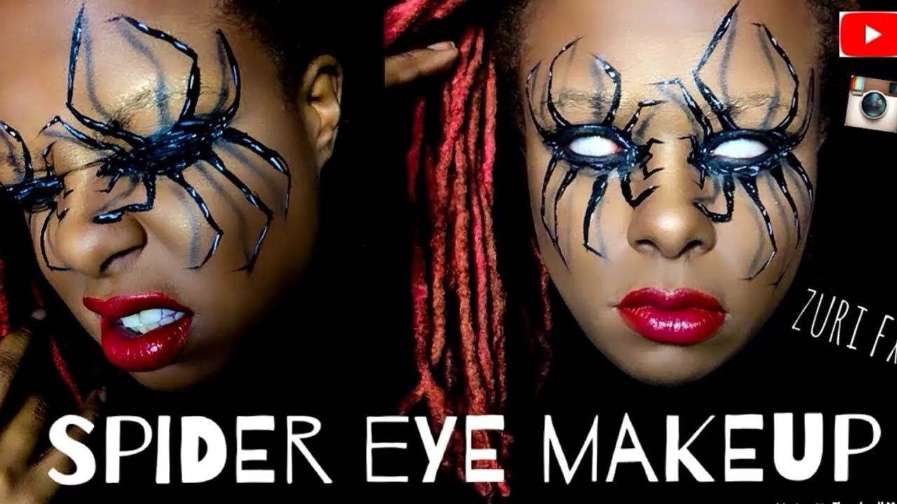Spider Eye Makeup Spider Eye Makeup 3d Illusion Full Tutorial Easy 2018 Youtube