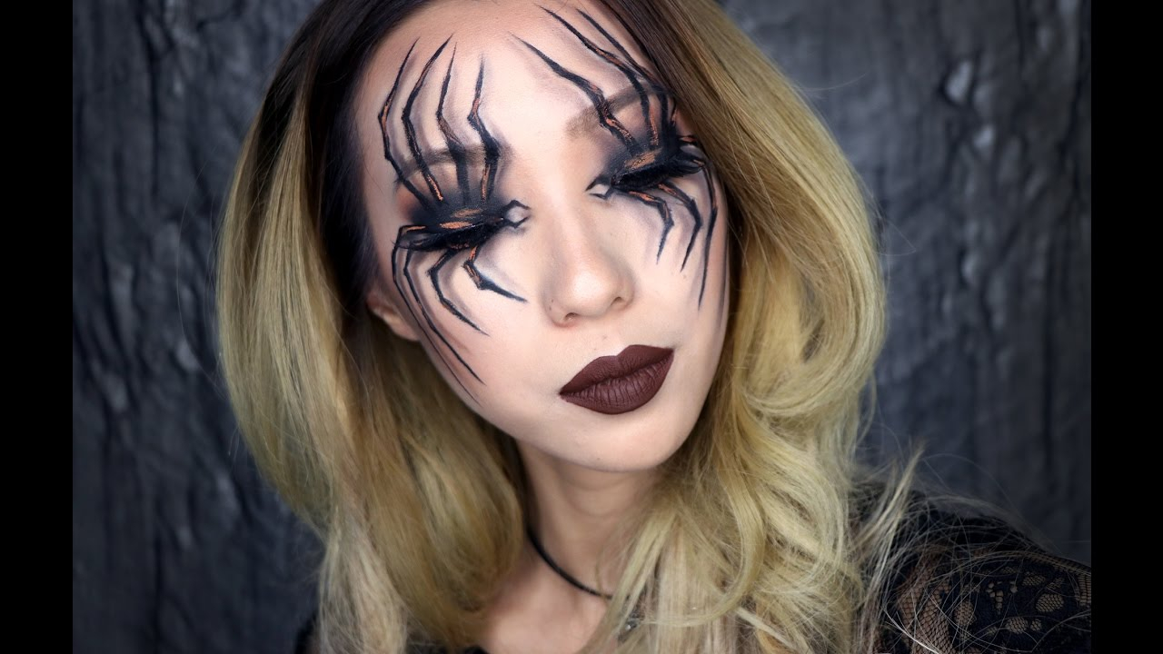 Spider Eye Makeup Spider Eyes Halloween Makeup Tutorial 2016 Youtube