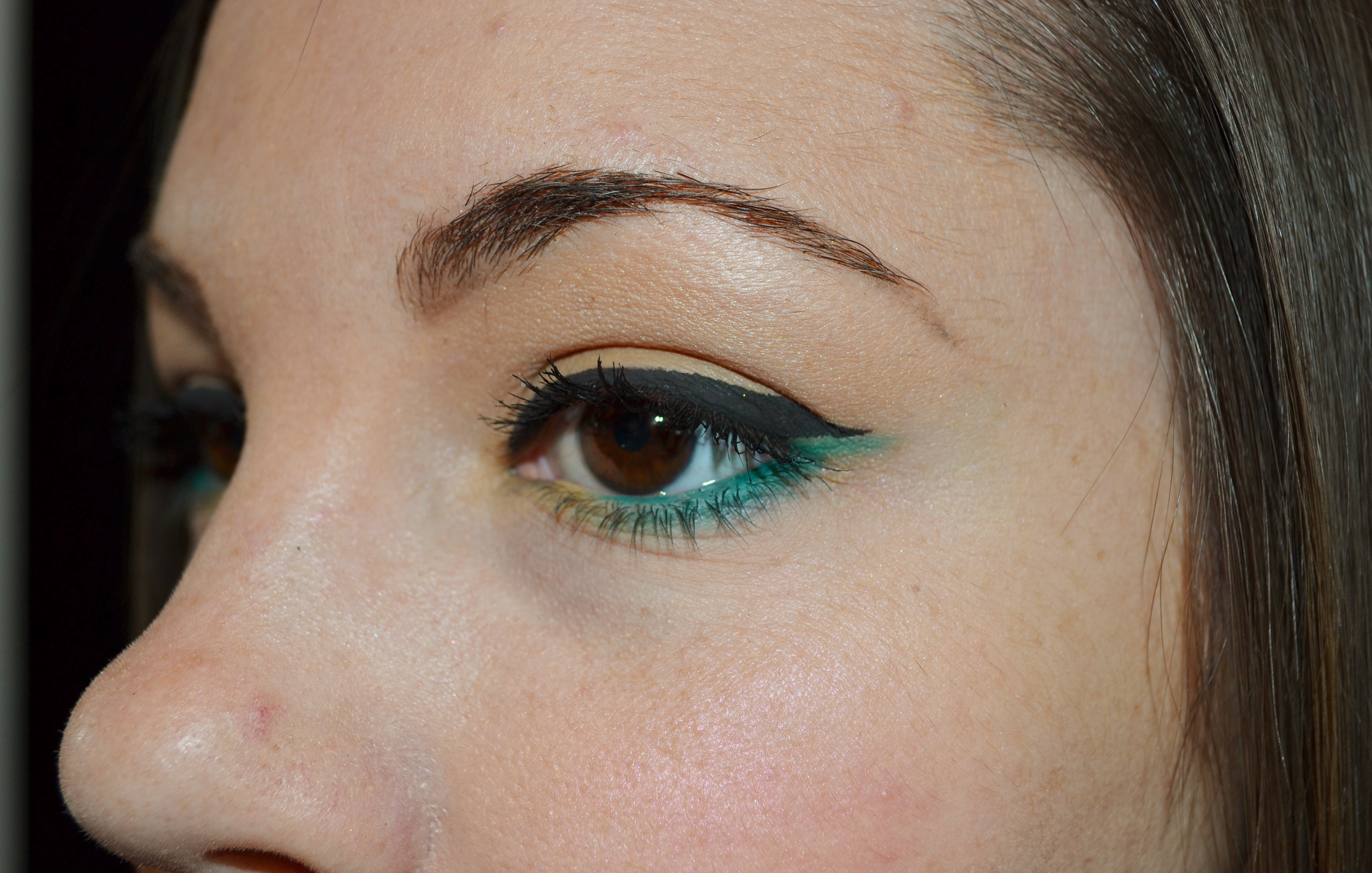 Turquoise Eye Makeup Cat Eye Surprise Eye Makeup Look Clementine Bean