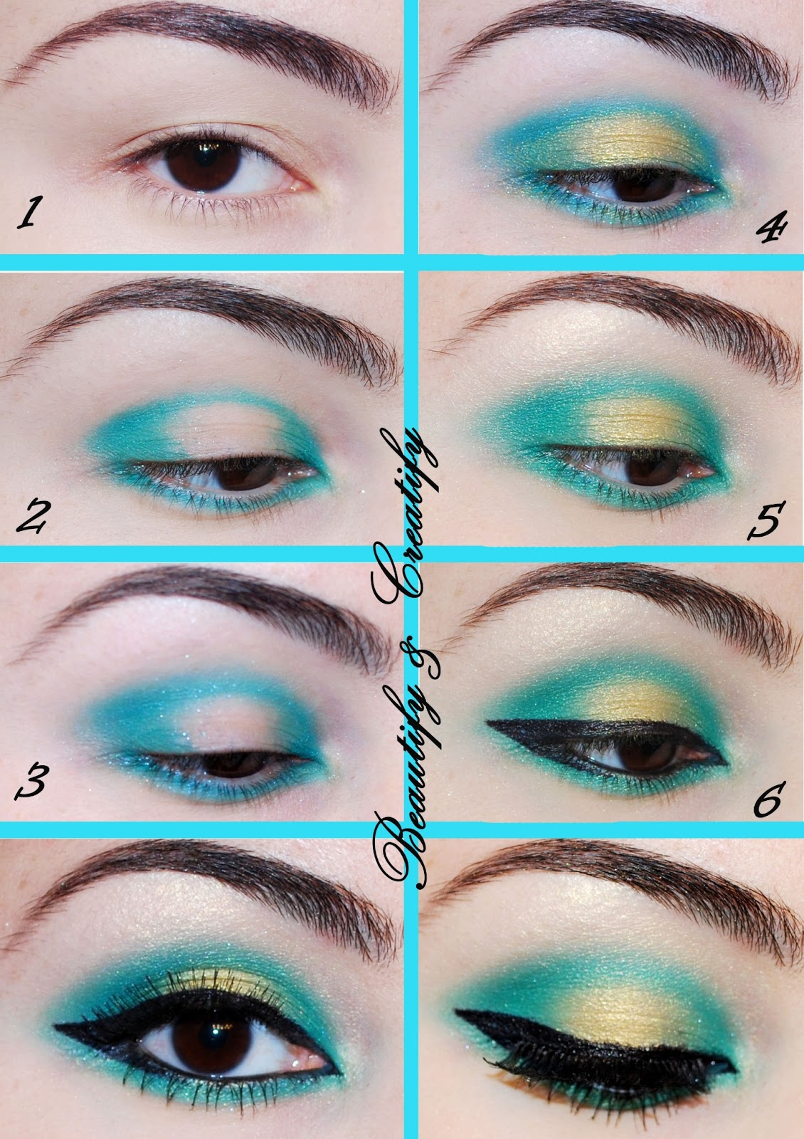 Turquoise Eye Makeup Romantic Turquoise Eye Makeup Tutorial Georgette Musely