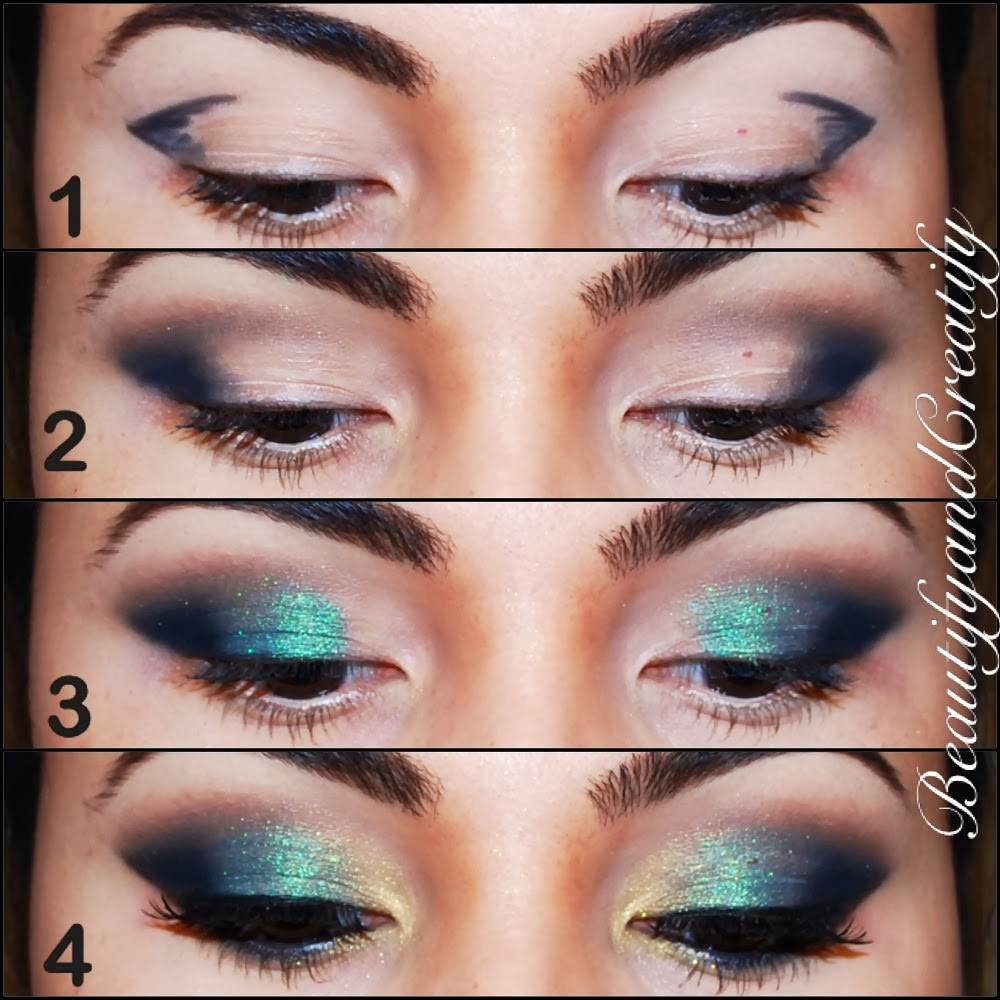 Turquoise Eye Makeup Shimmery Turquoise And Gold Holiday Makeup Tutorial