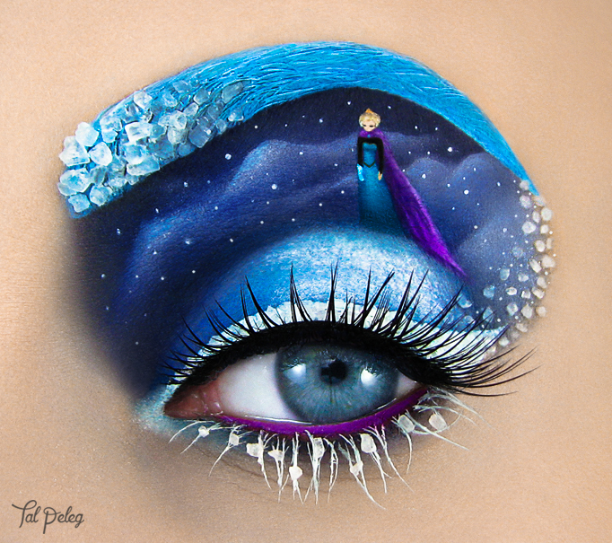 Unusual Eye Makeup Artist Transforms Her Eyelids Into Paintings Inspired Movies