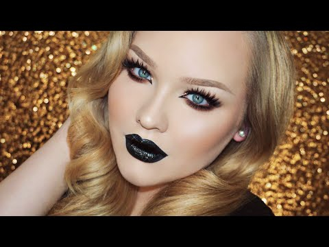 Vampy Eye Makeup Bronzed Glitter Smokey Eyes Vampy Lips Makeup Youtube