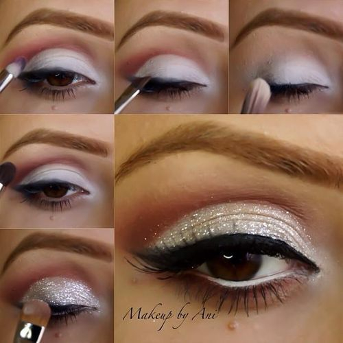 White And Pink Eye Makeup A Collection Of 40 Best Glitter Makeup Tutorials And Ideas For 2019