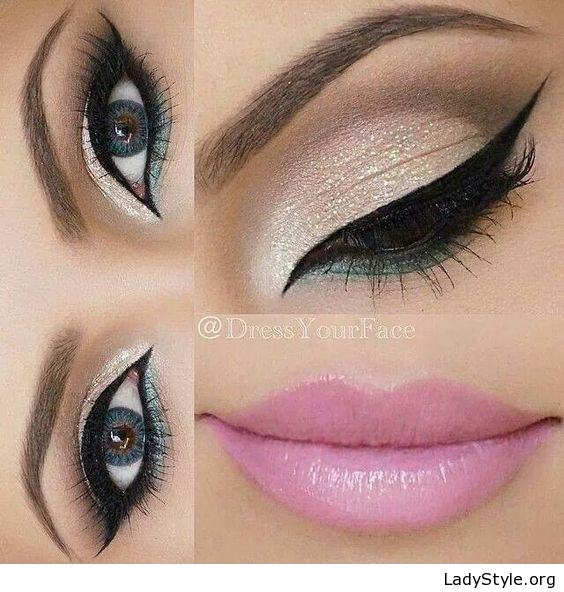 White And Pink Eye Makeup White Eye Makeup And Pink Lips Ladystyle