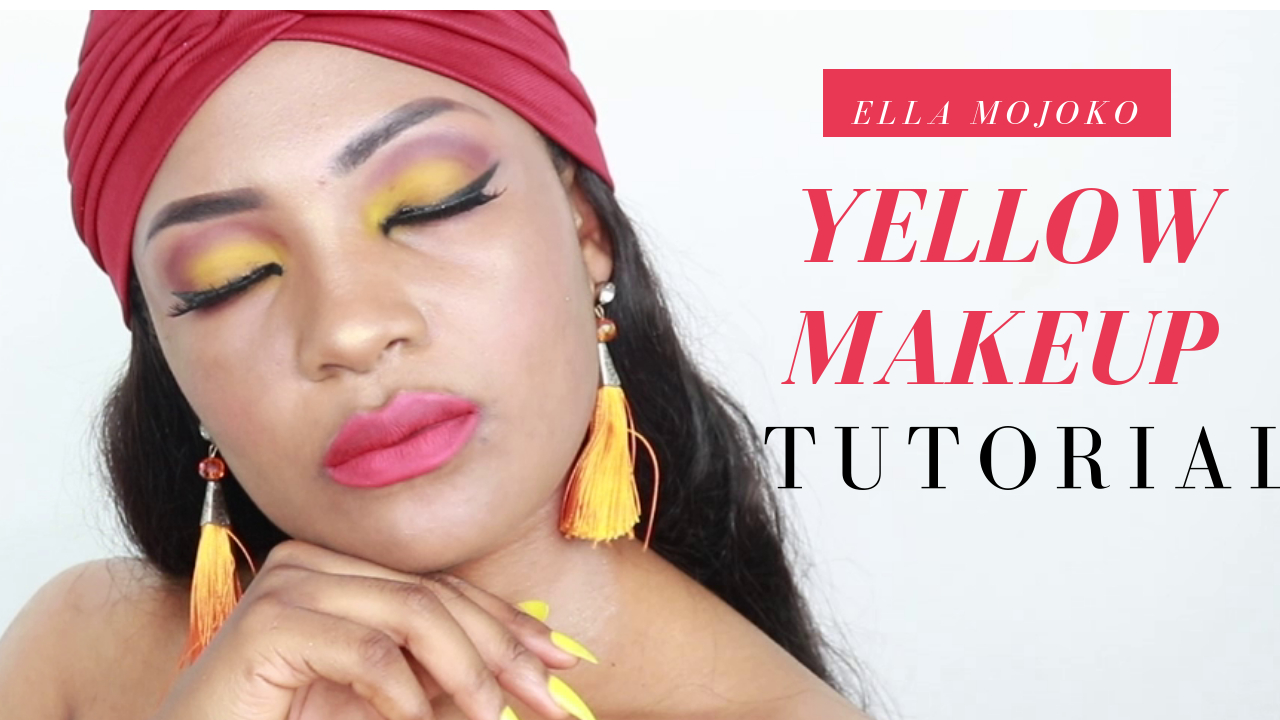 Yellow And Black Eye Makeup Easy Yellow Eyeshadow Makeup Tutorial For Black Women Ella Mojoko