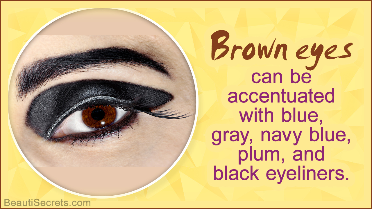 Yellow And Black Eye Makeup Eyeliner For Brown Eyes