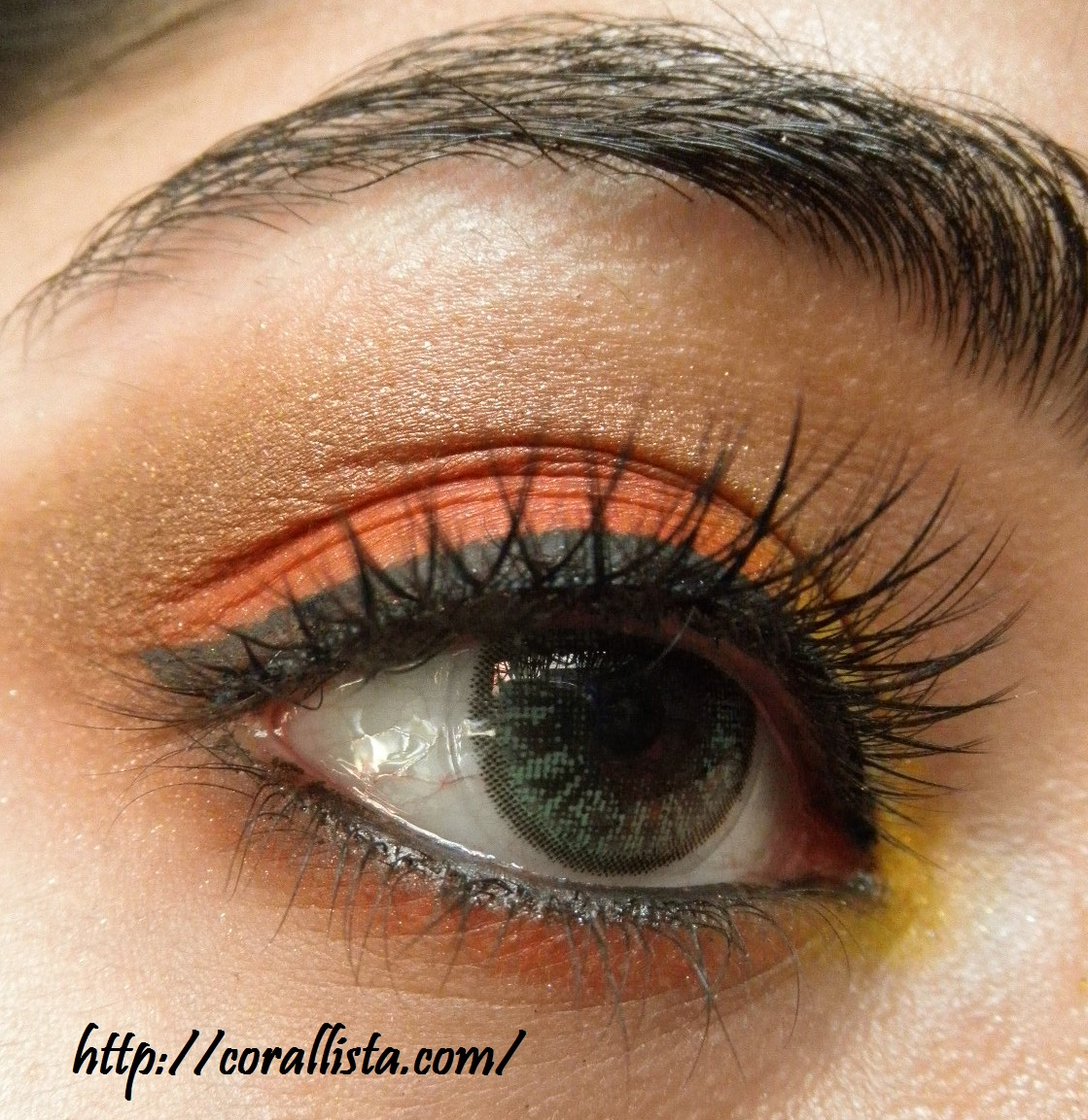 Yellow And Black Eye Makeup Sunset Inspired Eyes Yellow And Orange Step Step Eye Makeup